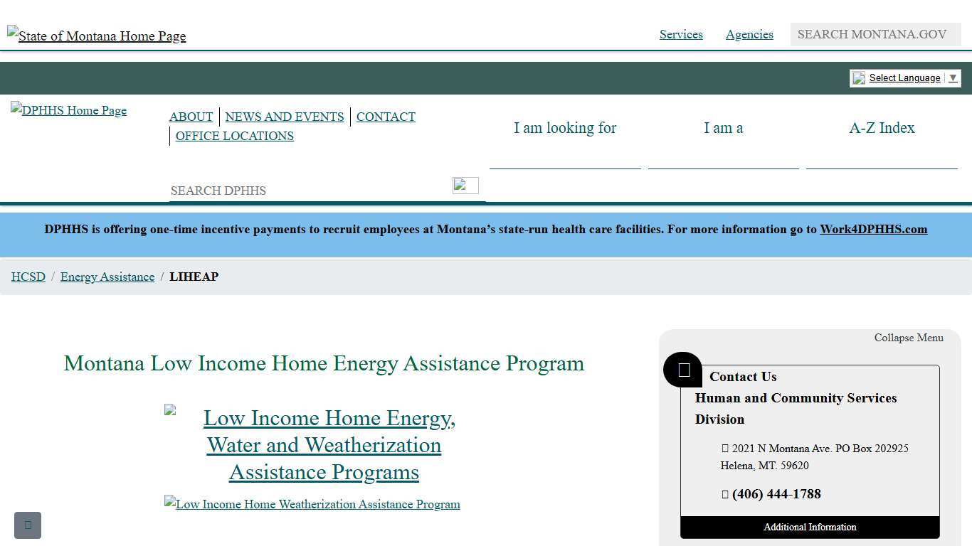 Low Income Home Energy Assistance Program